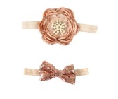 Baby Headbands 8 Piece Hamper - Rose Shabby Pearl