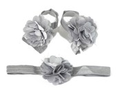 Croshka Designs Set of Two Flower Headbands in Ivory