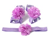 Croshka Designs Set of Two Flower Headbands in Ivory