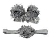 Croshka Designs Set of Two Flower Headbands in Ivory