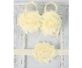 Croshka Designs Set of Two Flower Headbands in Ivory