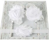 Croshka Designs Set of Two Flower Headbands in Ivory