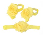 Croshka Designs Set of Two Flower Headbands in Ivory