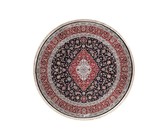 Apadana M-Tabriz Soft Red with Blue Border (Round 250x250)