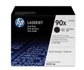 Hp # 90X Black High Yield Toner Cartridge - Dual Pack