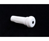 Allparts Acoustic Guitar Plastic Bridge End Pins - White with Black Dot (Pack of 10)