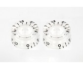 Allparts Clear Speed Control Knobs (Set of 2)