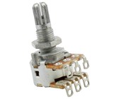 Allparts Dual 500K Split Shaft Blend-Balance Linear Potentiometers (Nickel)