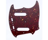 Allparts Electric Guitar 11-Hole 3-Ply Pickgaurd for Fender Mustang Style Guitars (Vintage Red Tortoise Shell)