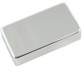 Allparts Electric Guitar Nickel-Silver 50mm String Spacing Humbucker Pickup Cover Set (Chrome)