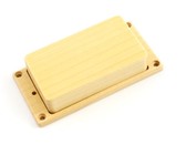 Allparts Electric Guitar Maple Humbucker Pickup Cover Set with Mounting Ring - No Holes (Natural)