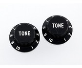 Allparts Guitar Split Shaft Plastic Top Hat Tone Control Knob Set for Fender Stratocaster Style Guitars (Red)