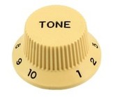 Allparts Guitar Split Shaft Plastic Top Hat Tone Control Knob Set for Fender Stratocaster Style Guitars (Red)