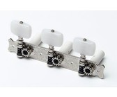 Allparts Electric Guitar 3 A-Side Locking Machine Heads Set with Locking Knob (Chrome)