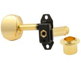 Gotoh ST31-SB5 Stealth-Key Series Left-Handed Electric Guitar 6 In-Line Light Weight Standard Post Machine Heads Set (Gold)