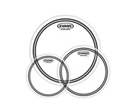 Evans ETP-EC2SCLR-F EC2S Clear Fusion Tom Drum Head Pack (10 12 14 Inch)