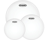 Evans ETP-EC2SCLR-F EC2S Clear Fusion Tom Drum Head Pack (10 12 14 Inch)