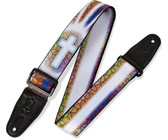 Levys MPS2-121 Print Series 2 Inch Sublimation Printed Guitar Strap with Genuine Leather Ends (Camouflage)