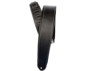 Planet Waves L25W1400 Deluxe Series 2.5 Inch Racing Stripes Leather Instrument Strap (Black and Red)