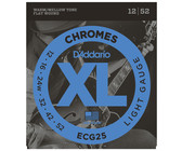 D'Addario ECG25 12-52 Chromes Flat Wound Light Electric Guitar Strings