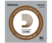 D'Addario PB053 .053 Single Phosphor Bronze Wound Single String