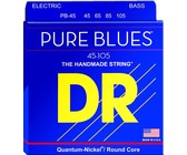 DR PB-45 Pure Blues Series 45-105 Medium Quantum-Nickel Bass Guitar Strings