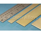 Brass tube square alb 6.35x6.35mm