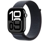 Apple Watch Series 10 (GPS 46mm) Jet Black Aluminium Case with Ink Sport Loop - S/M (MWWR3QA/A)