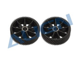 Align idler pulley helical gear